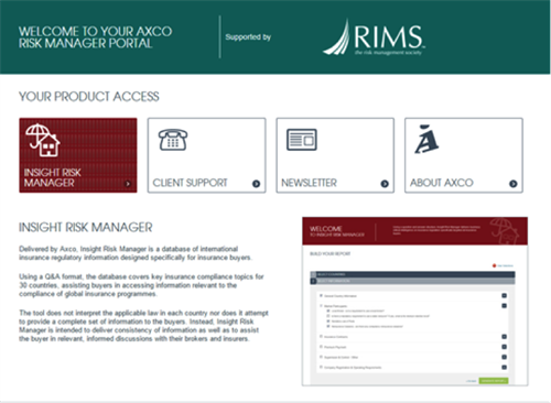 Insight Risk Manager screen shot