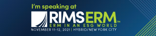 I'm speaking at RIMS ERM Conference